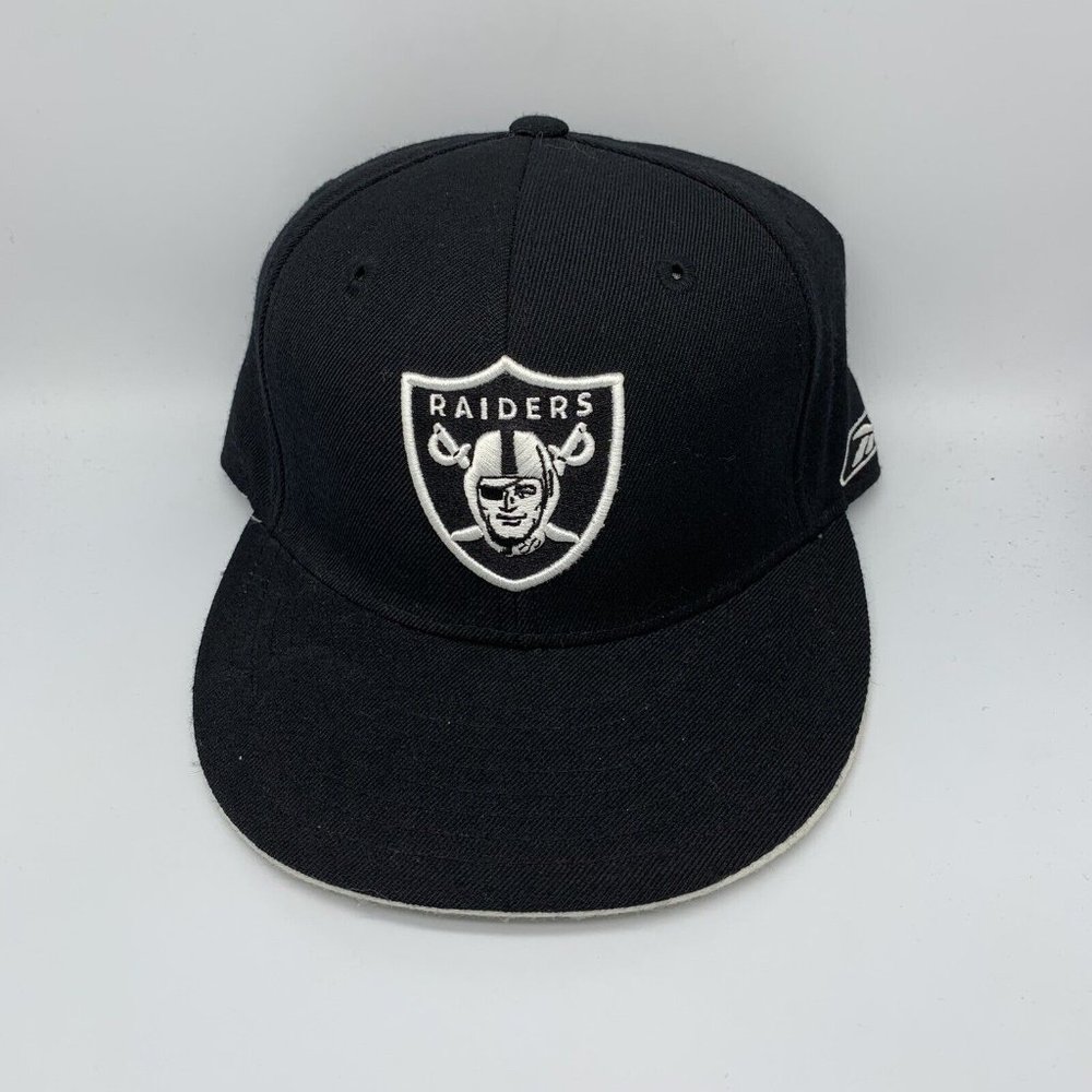 Las Vegas Raiders 7 1/4 Reebok Hat Fitted Cap